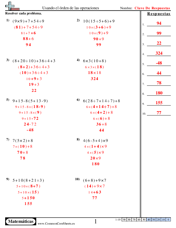  - resolver-usando-el-orden-de-las-operaciones worksheet
