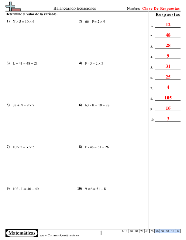  - encontrar-el-valor worksheet