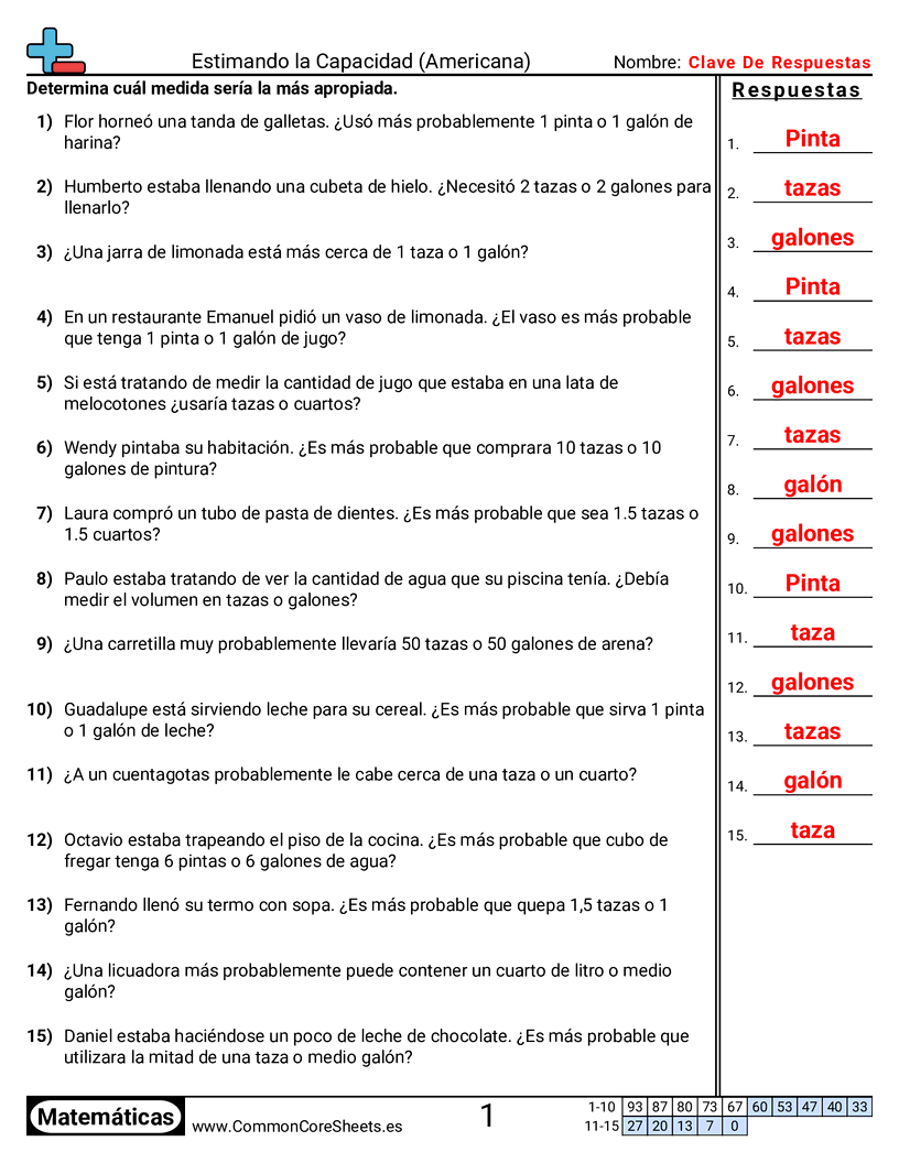 Capacidad estadounidense (palabras) worksheet preview