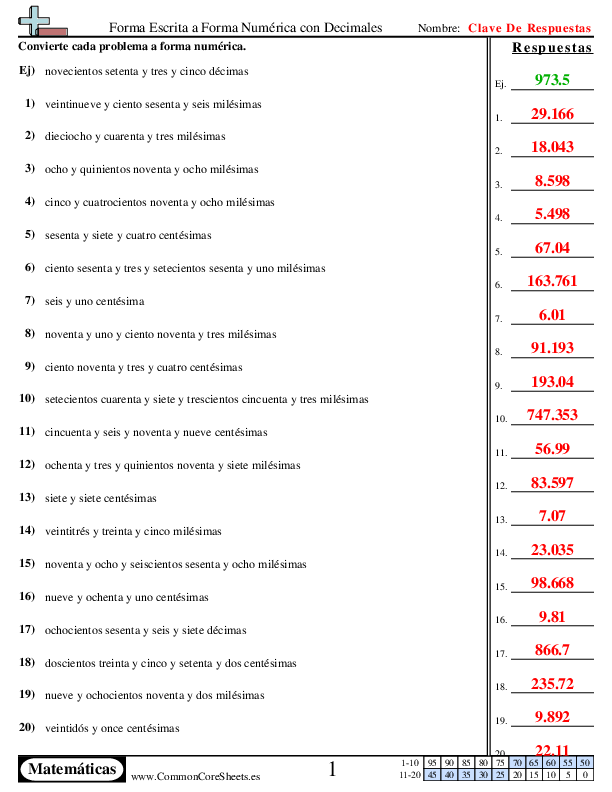  - palabra-a-numerico-con-decimales worksheet