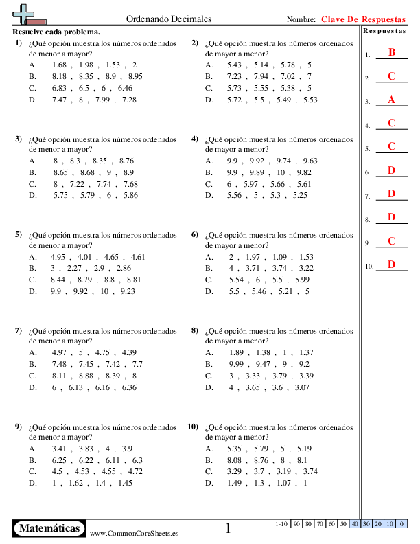  - hasta-centesimas worksheet