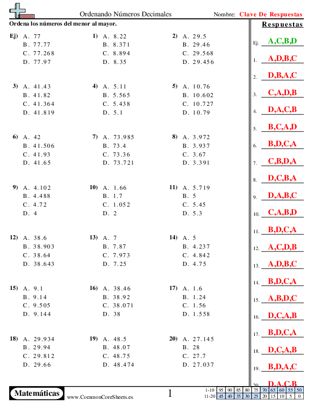  - hasta-milesimas worksheet