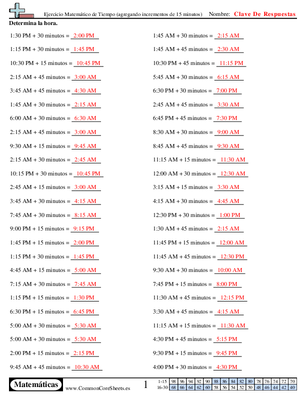  - adicion-de-minutos worksheet