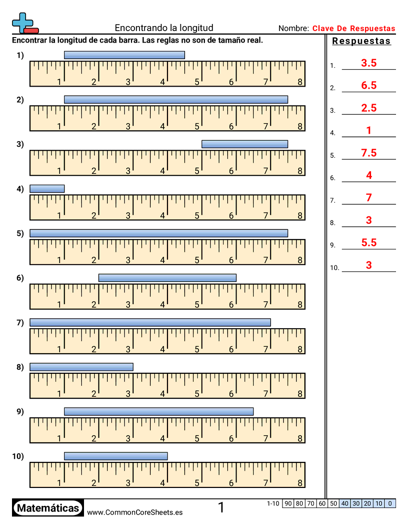 Regla estadounidense worksheet preview