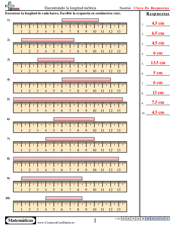  - regla-metrica worksheet