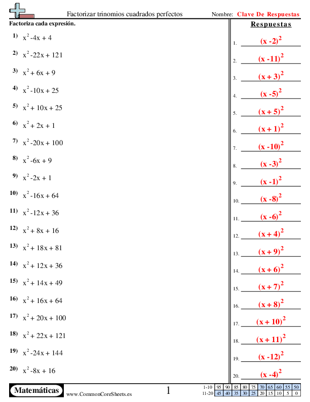  - factorizar-trinomios-cuadrados-perfectos worksheet