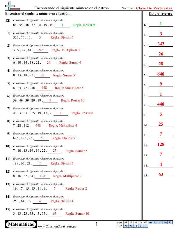  - numero-que-falta-del-patron worksheet