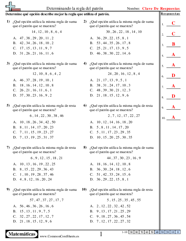  - encontrar-la-misma-regla-de-patron worksheet