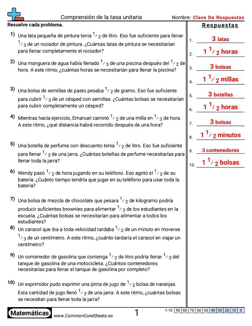 Ejercicios  de relaciones - entender-la-tasa-unitaria worksheet