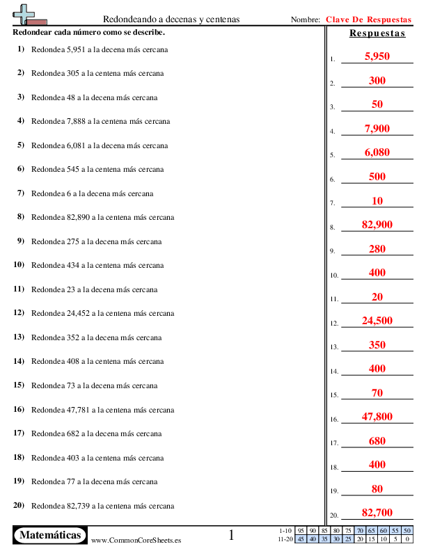  - redondeo-a-decenas-y-centenas worksheet