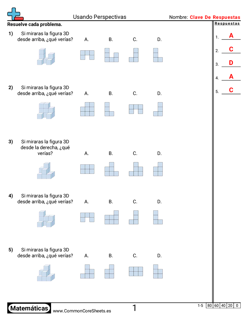 Usar perspectivas worksheet preview