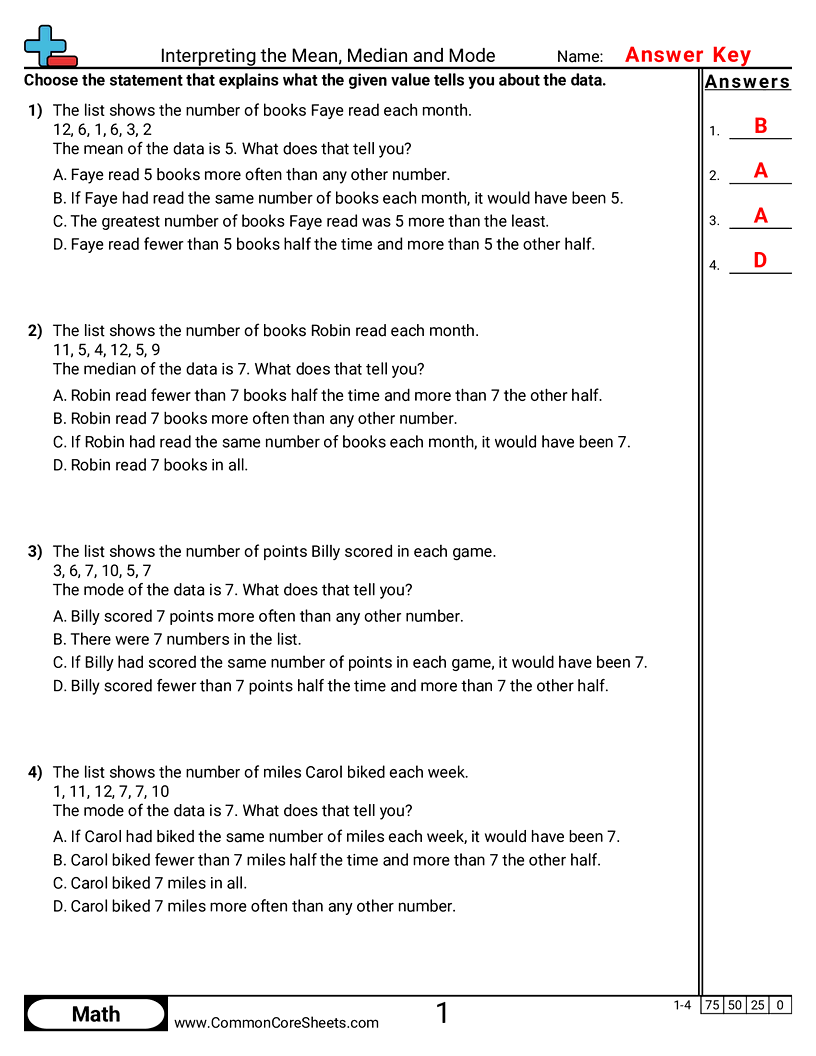 Related worksheet