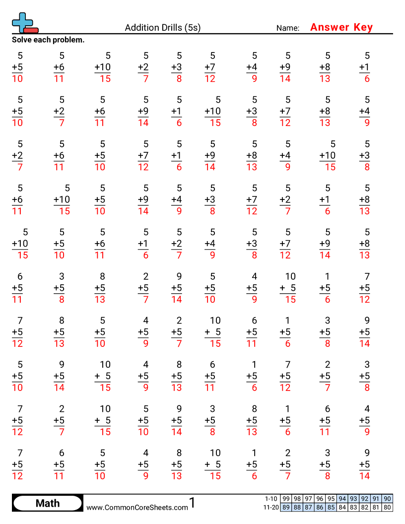 Related worksheet